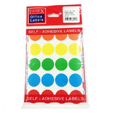 TANEX 25mm 20L Mix color circle - Al Masam Stationery LLC